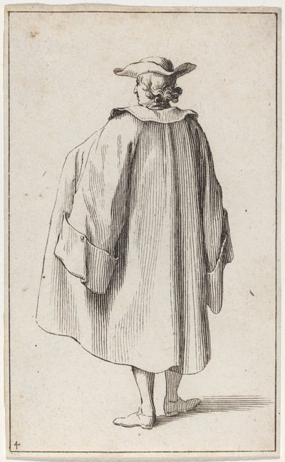 Stojący mężczyzna widziany z tyłu autorstwa Sébastien Le Clerc the elder
