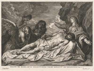 Dziewica wspierająca zmarłego Chrystusa autorstwa Schelte Adams Bolswert after Sir Anthony van Dyck