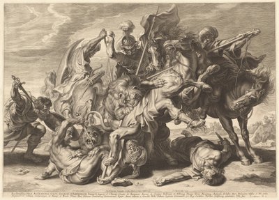 Polowanie na lwa autorstwa Schelte Adams Bolswert after Sir Peter Paul Rubens