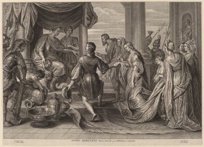Scypion Afrykański autorstwa Schelte Adams Bolswert after Sir Peter Paul Rubens