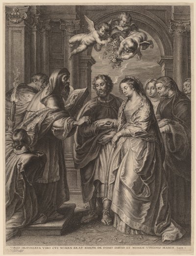 Małżeństwo Dziewicy autorstwa Schelte Adams Bolswert after Sir Peter Paul Rubens