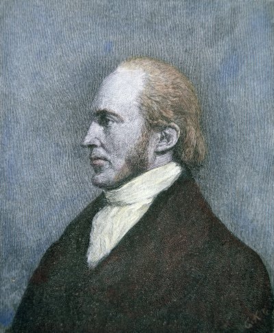 Aaron Burr (1756-1836) (kolorowy grawerunek) autorstwa School American