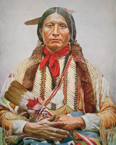 Chief „Drewniana lanca” (kolor lito) autorstwa School American