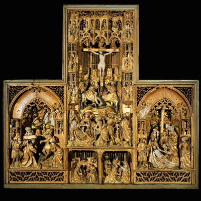 Ołtarz Męki Pańskiej, ok. 1500-10 (dąb) autorstwa School Antwerp