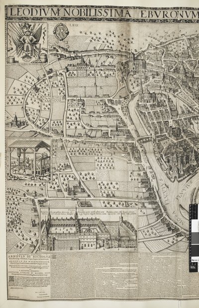 Liège, z widokiem na Pałac autorstwa School Belgian