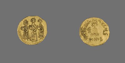 Solidus (Moneta) Herakliusza, 638 AD - 641 AD (złoto) autorstwa School Byzantine