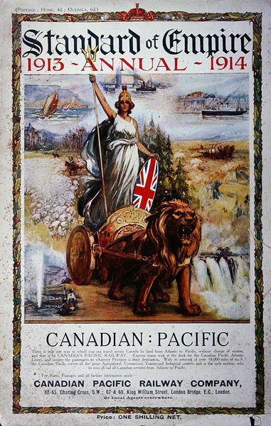 Reklama na okładce Standard of Empire Annual 1913-14 (kolor lito) autorstwa School Canadian