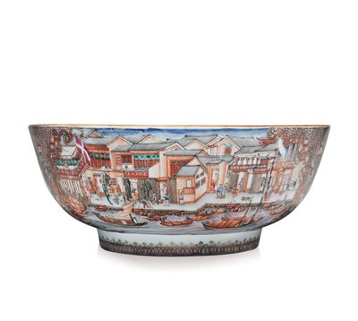 Duża miska Hong, ok. 1785 (ceramika) autorstwa School Chinese