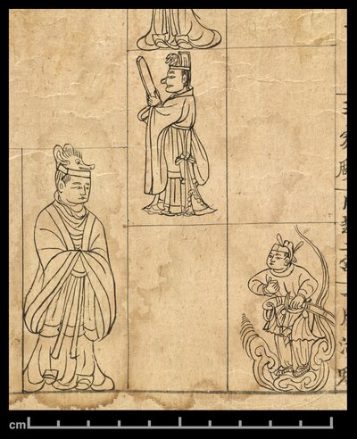 Almanach dla AD 978, Dunhuang Mogao, Chiny, ok. 978 (atrament na papierze) autorstwa School Chinese