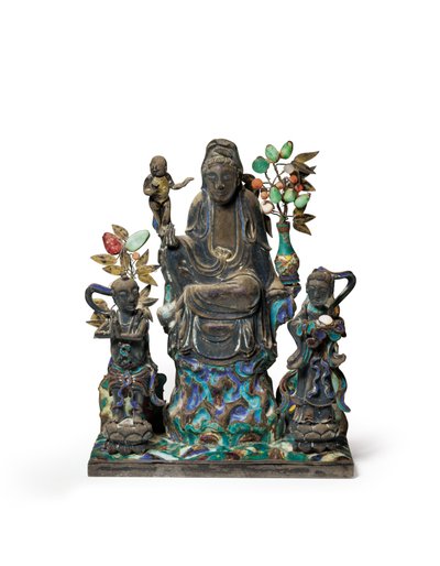 Buddyjska Grupa Figuralna autorstwa School Chinese
