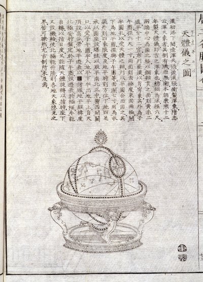 Kula ziemska - chiński dokument. Grawerowanie anonimowe. Dz. Selva. autorstwa School Chinese