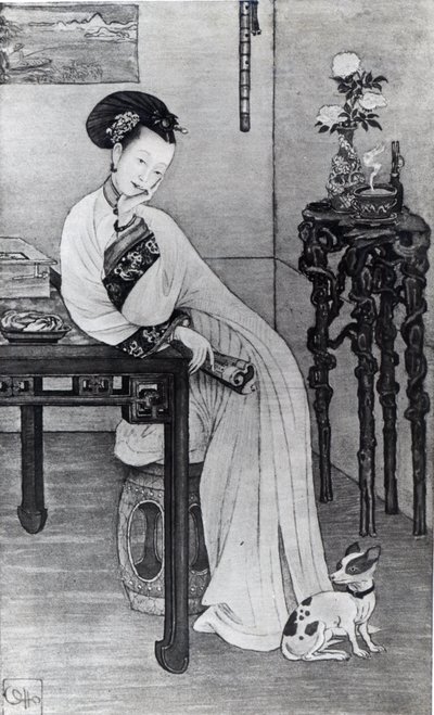 Cesarzowa Wdowa Cixi (lito) autorstwa School Chinese