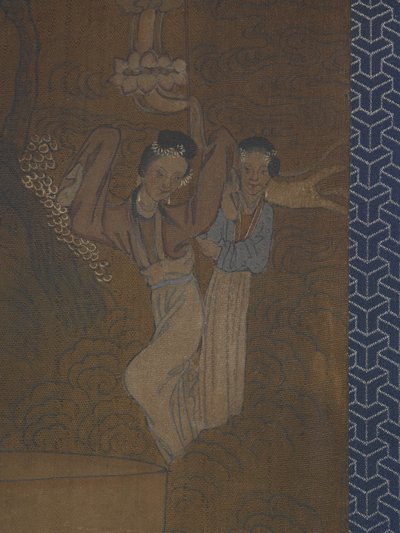 Five Women In A Procession (тушь и цвет на шелке)лак autorstwa School Chinese