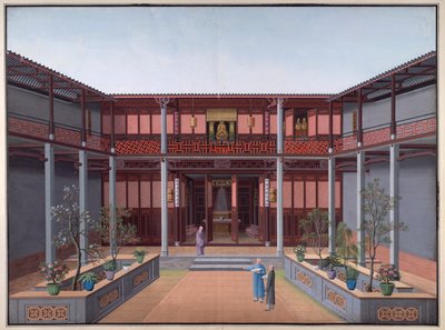 Świątynia Honam - Sala Kuan Yin, Dziedziniec Zen autorstwa School Chinese