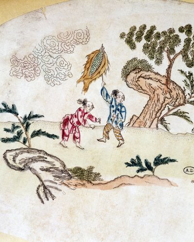 Znaki latawca - nadruk chiński autorstwa School Chinese