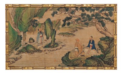 Jedna z dwudziestu czterech scen ze snu o czerwonej komnacie autorstwa School Chinese