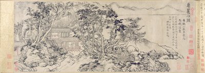 Rekolekcje u podnóża góry Hui (atrament na papierze) autorstwa School Chinese