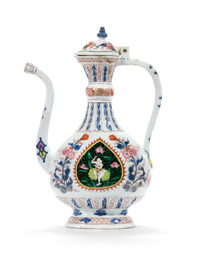 Dzbanek Rose-Imari i nakładka na rynek bliskowschodni, II ćw. XVIII w. (ceramika) autorstwa School Chinese