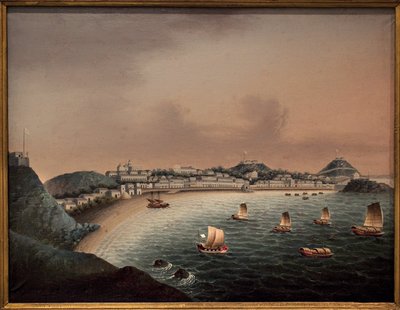 Surowe zasady w Makao (Chiny). Obraz chińskiego artysty, olej na płótnie, pocz. XVIII w. Muzeum Morskie w Rotterdamie (Holandia). autorstwa School Chinese