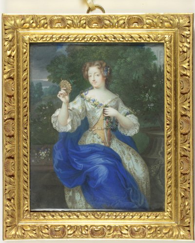 Marie-Angelique Scoraille de Rousille, księżna Fontanges (emalia) autorstwa School Continental