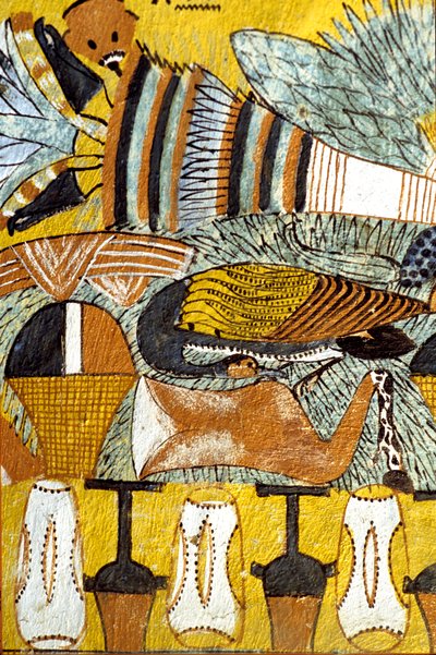 Starożytny Egipt, malowidło ścienne Grobowiec Sennedżema, Deir el Medina, Teby, Grobowiec Szlachty autorstwa School Egyptian