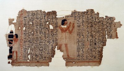 Starożytność egipska: wyciąg z Księgi Umarłych autorstwa School Egyptian
