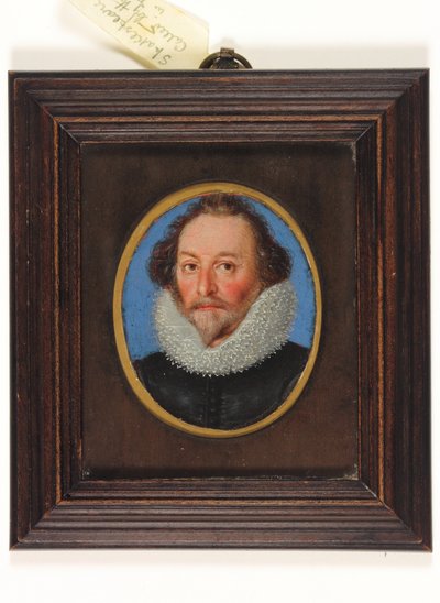 Pan William Shakespeare (akwarela na welinie) autorstwa School English