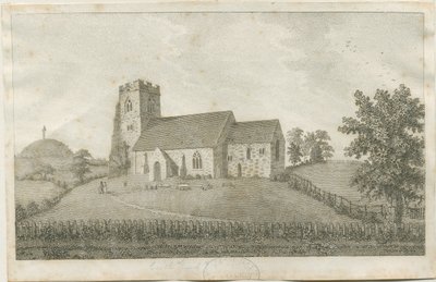 Kościół zamkowy - Kościół: rycina i [?XVIII wiek] (druk) autorstwa School English