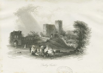 Dudley Castle - The Keep: staloryt (winietowany), bd [ok. 1841] (druk) autorstwa School English