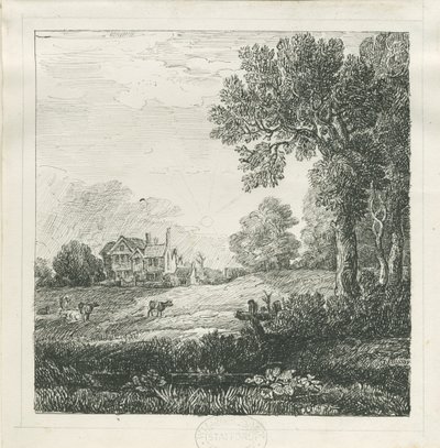 Eccleshall - Biana Hall: rysunek piórem i tuszem, bd [c 1830] (rysunek) autorstwa School English
