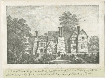 High Onn - Old Manor House: litografia i [?XIX w.] (druk) autorstwa School English