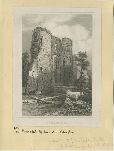 Ingestre - Zamek: staloryt i [?XIX w.] (druk) autorstwa School English
