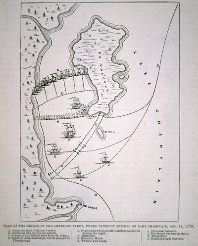 Plan klęski Floty Amerykańskiej na jeziorze Champlain (lito) autorstwa School English