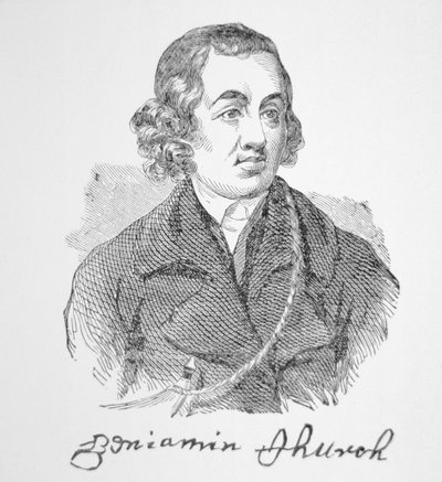 Portret kościoła Beniamina (rycina) autorstwa School English