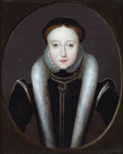 Portret Lady Jane Grey (olej na panelu) autorstwa School English