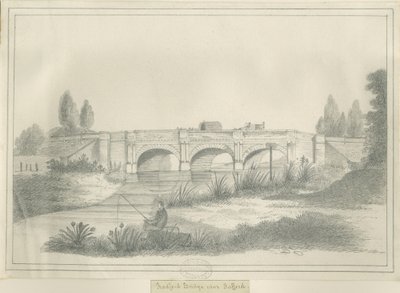 Stafford - Radford Bridge: rysunek ołówkiem, nd [?XIX w.] (rysunek) autorstwa School English