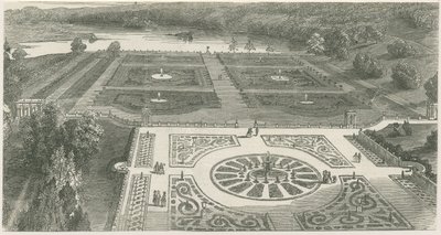 Trentham Gardens: drzeworyt i [?XIX w.] (druk) autorstwa School English