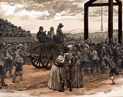 Tyburn za panowania króla Karola I (druk) autorstwa School English