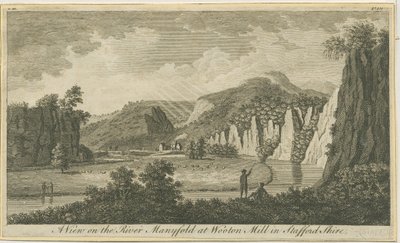 Wetton - Manifold Valley: grawerowanie i [koniec XVIII wieku] (druk) autorstwa School English