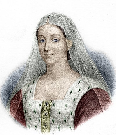 Agnes Sorel, kochanka francuskiego króla Karola VII (kolorystyka) autorstwa School French
