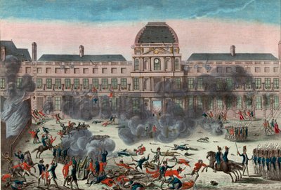 Atak na Tuileries autorstwa School French