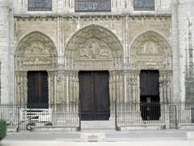 Katedra w Chartres. autorstwa School French