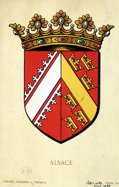 Herb Alzacji autorstwa School French