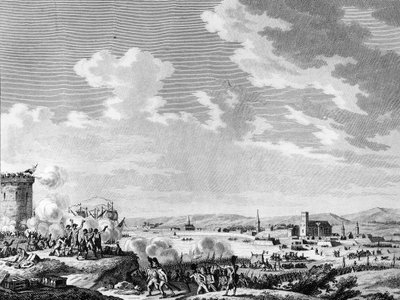 Rewolucja francuska i ruchy antyrewolucyjne: zwycięstwo odniesione przez Francuzów pod Quiberon 21 lipca 1795 r. nad rojalistami i armią Wielkiej Brytanii. Paryż, Biblioteka Instytutu Historii Rewolucji autorstwa School French