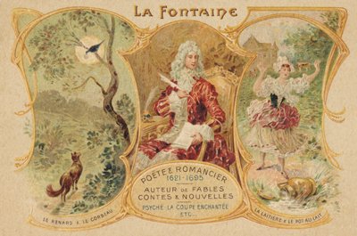 Jean de La Fontaine (druk) autorstwa School French
