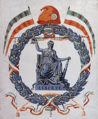 Wolność: Alegoria Rewolucji i Republiki autorstwa School French