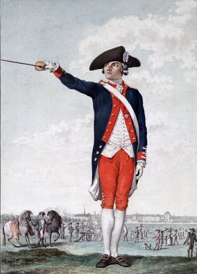 Picot de Peccaduc - Henry-Rene-Marie Picot de Peccaduc (Peccadeuc) 1770-1785 - sierżant-major Królewskiej Szkoły Wojskowej w Paryżu, grawer autorstwa Moreau autorstwa School French