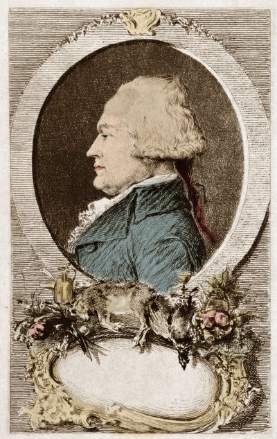 Portret sędziego Anthelme Brillat Savarin (Brillat-Savarin), zastępcy państwa trzeciego, francuskiego gastronomii i pisarza autorstwa School French