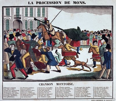 Procesja Mons autorstwa School French