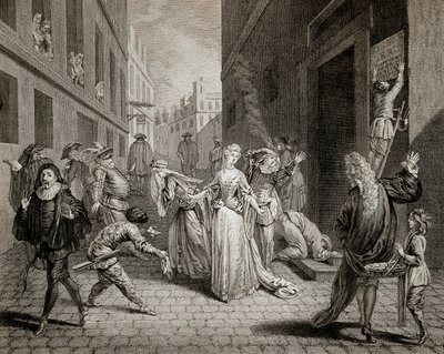 Terror (1793-1794): włoscy komicy (interpretujący postacie z komedii dell
